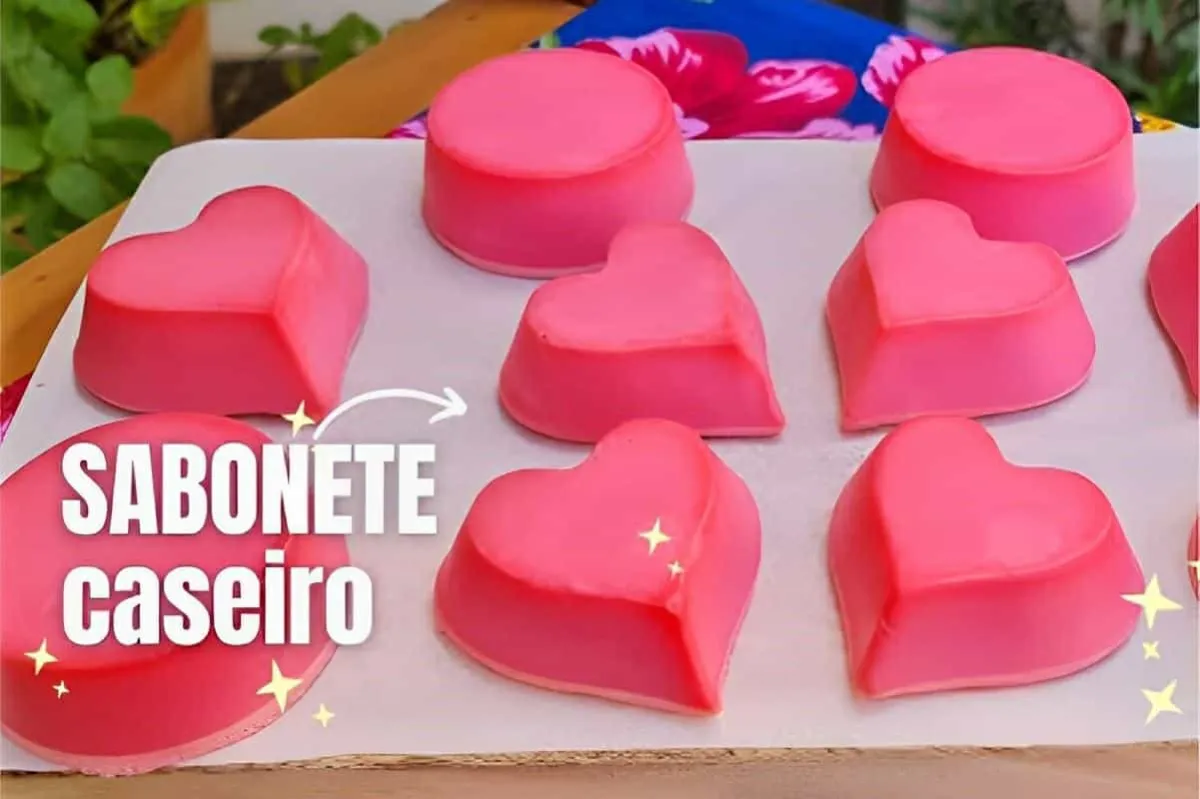 Sabonete caseiro em barra sem soda muito perfumado e fácil d