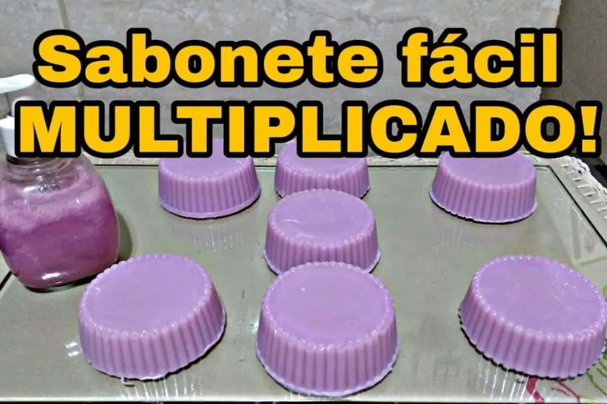 Sabonete caseiro perfumado que rende várias unidades e dá pa