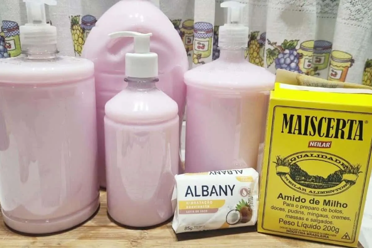 Sabonete líquido caseiro super cremoso: barato de fazer e mu