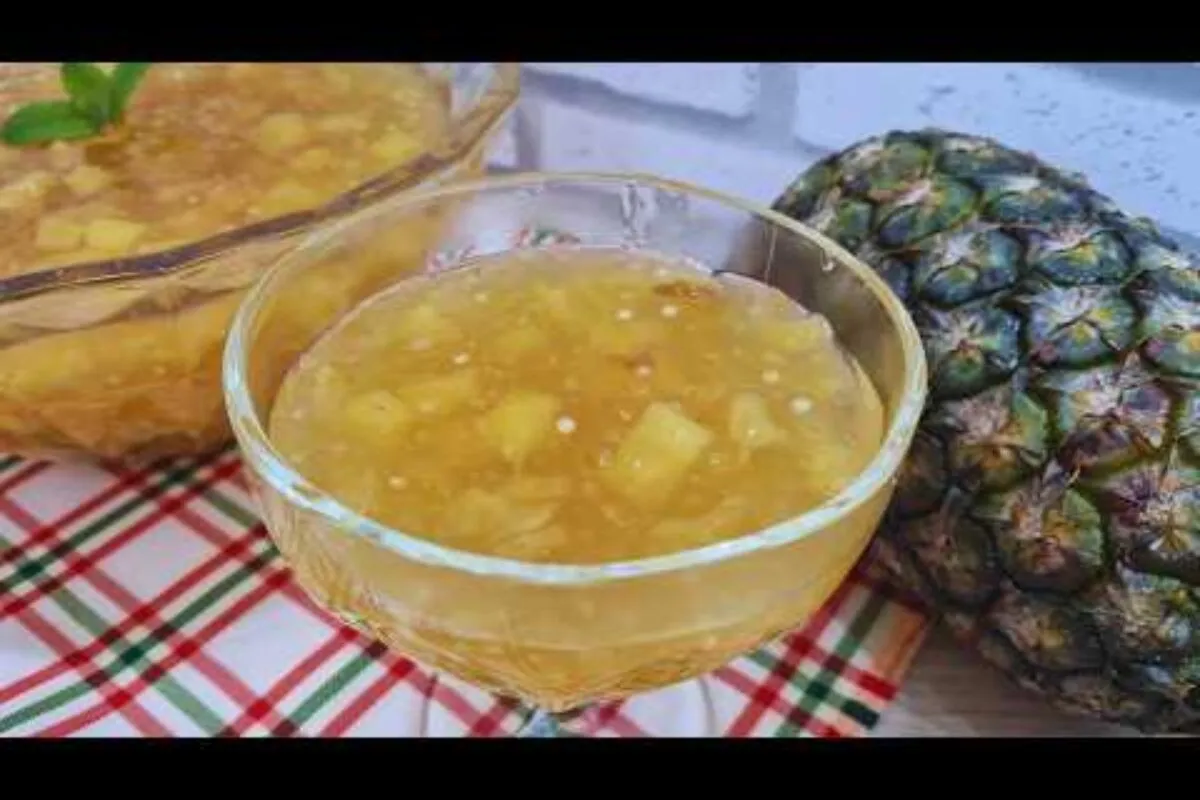 Sagu de abacaxi: uma sobremesa muito cremosa, refrescante, d