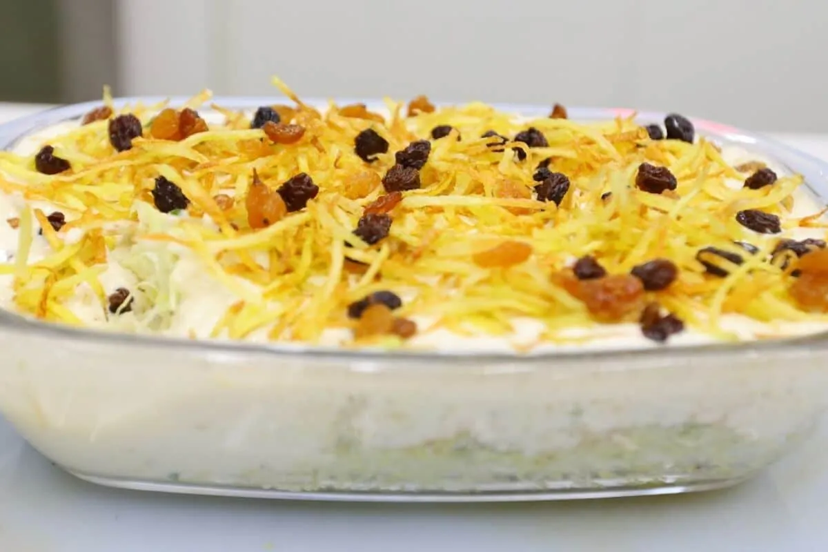 Salada Dakota deliciosa feita com repolho: um acompanhamento