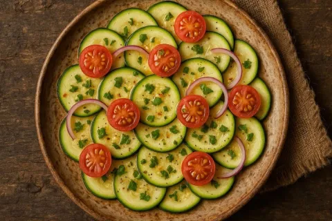 Salada de abobrinha que é leve, fica pronta em minutos e é u