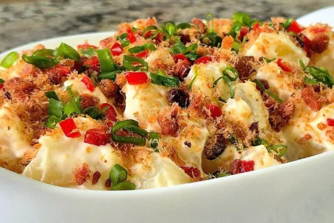 Salada para churrasco refrescante e crocante que é o acompan