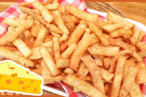 Salgadinho de queijo com 4 ingredientes fácil de fazer e ren