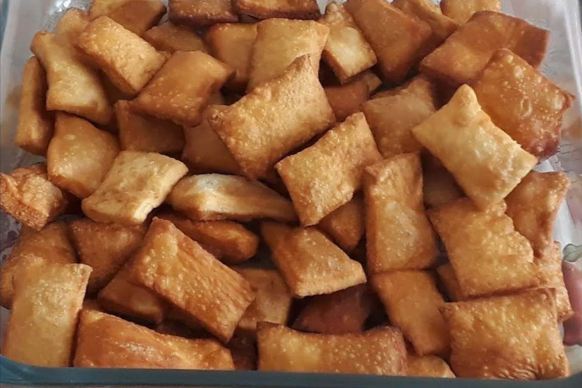 Salgadinho frito crocante bem fácil de fazer usando apenas 3