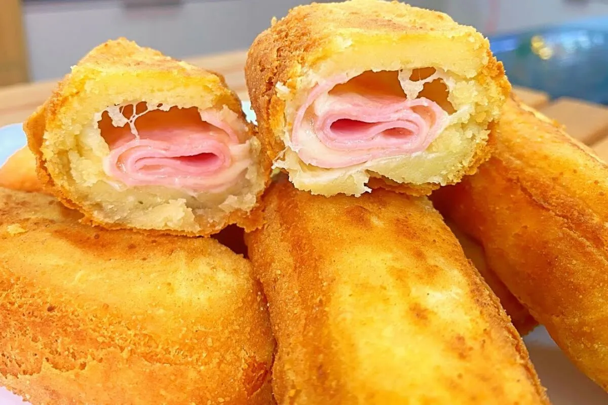 Salgado de presunto e queijo: uma massa simples de trabalhar