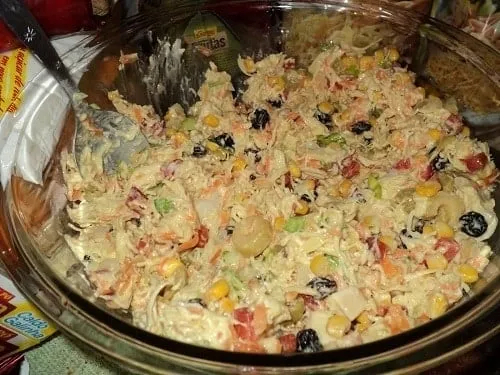 Salpicão de Frango com Creme de Leite