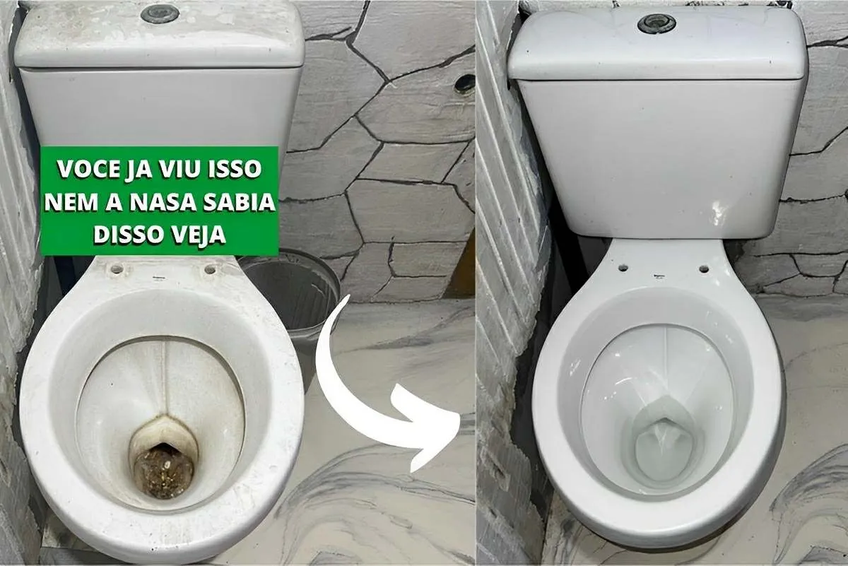 Segui essa dica de limpeza do banheiro e acabei com o amarel