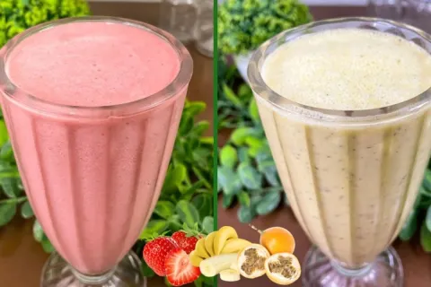 Shake de frutas sem açúcar: uma bebida deliciosa, refrescant