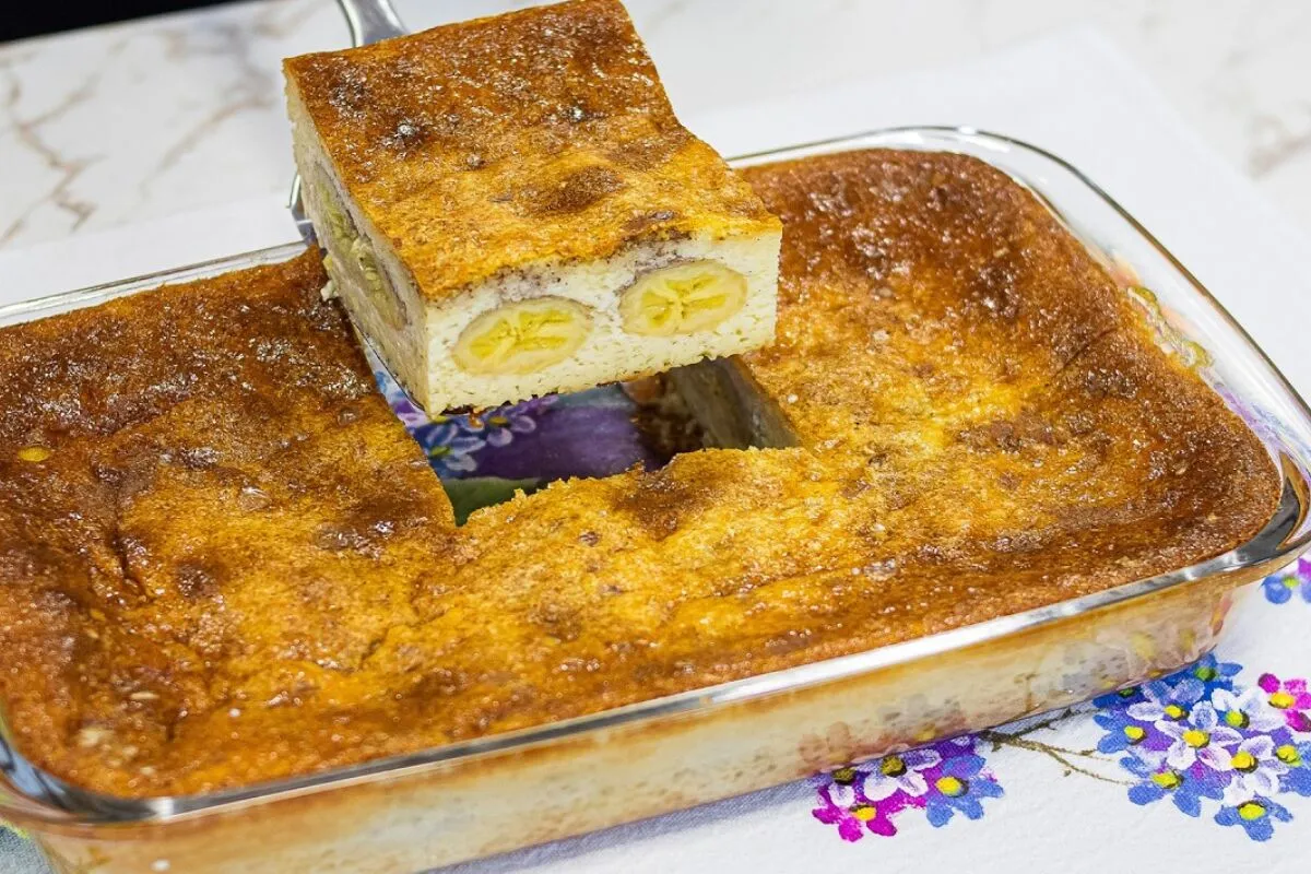 Sobremesa banana maluca feita no forno e pronta rapidinho