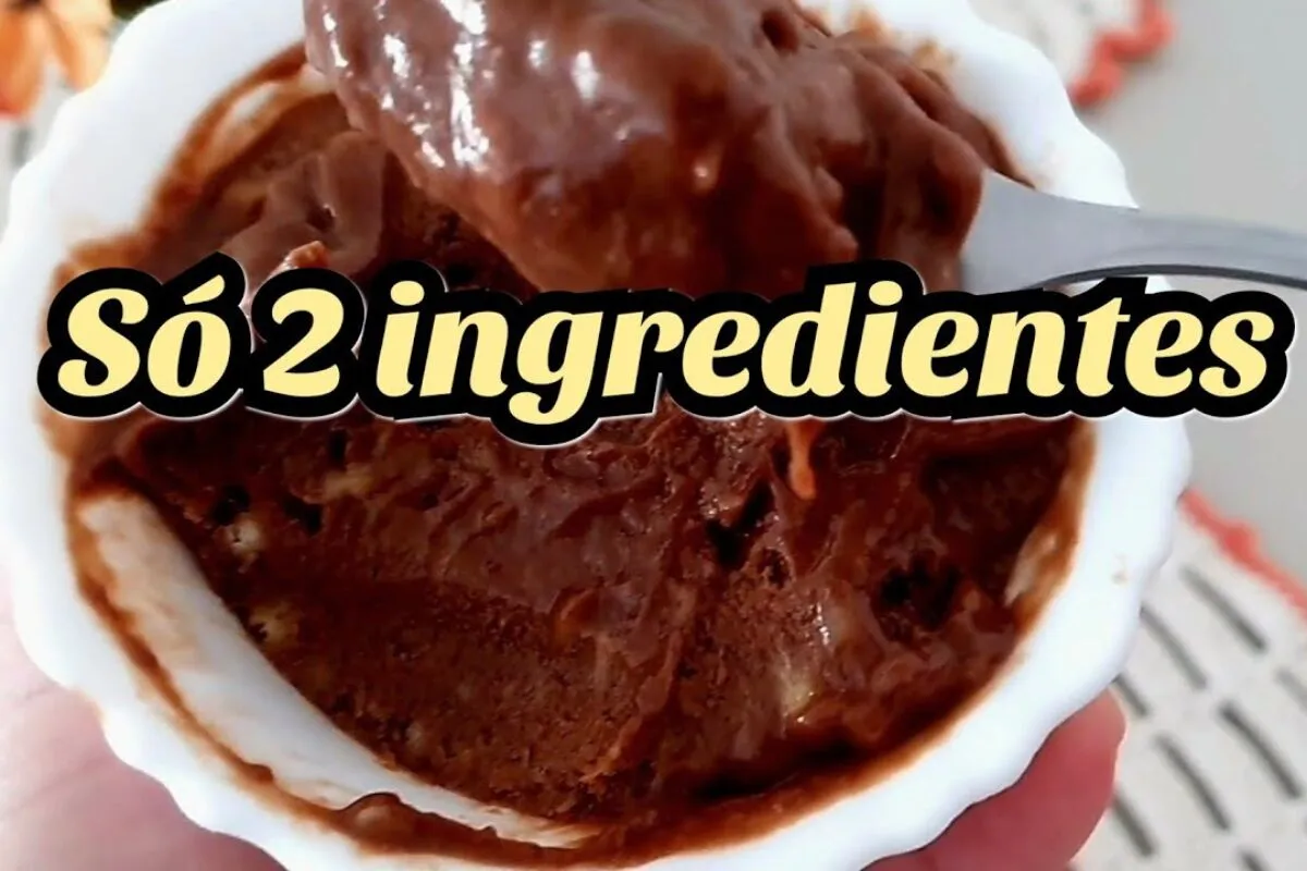 Sobremesa com 2 ingredientes rápida e perfeita para quando b