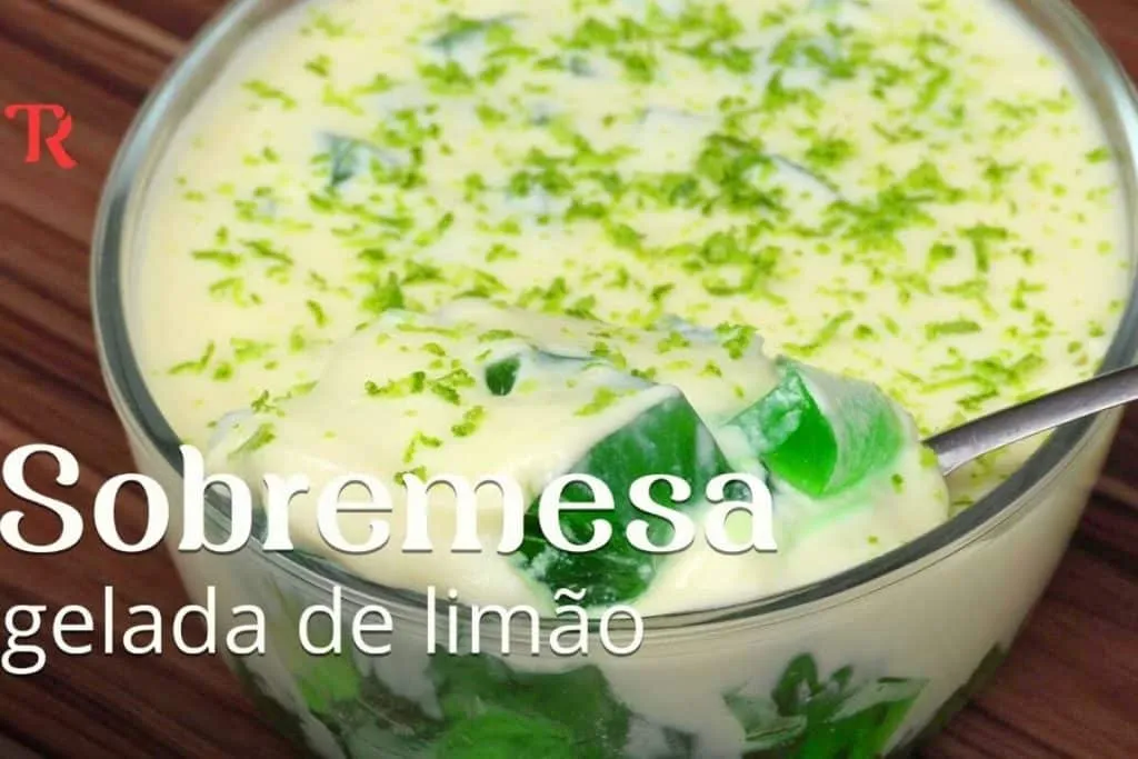 Sobremesa cremosa de limão, uma delícia que leva poucos ingredientes, é econômica, rápida e  deliciosa