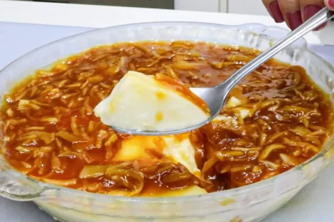 Sobremesa da rainha muito cremosa e fácil de fazer, para voc
