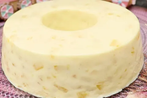 Sobremesa de abacaxi cremosa viciante: duvido você comer só 