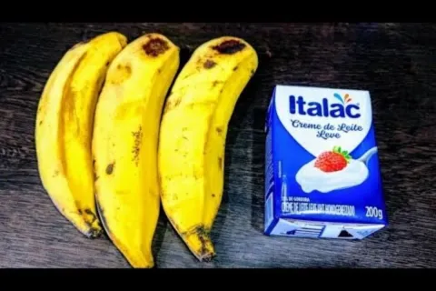 Sobremesa de banana: tem banana velha em casa? não jogue for