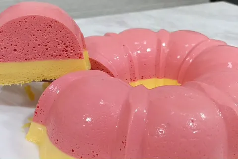Sobremesa de gelatina refrescante e prática para refrescar o