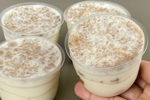 Sobremesa de leite em pó que é super rápida e fácil de fazer