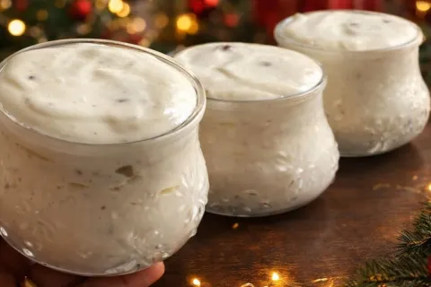 Sobremesa de limão feita no liquidificador que não vai ao fo