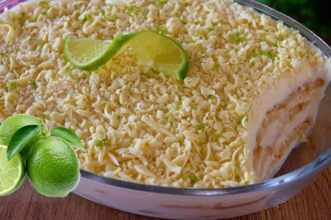 Sobremesa de limão refrescante deliciosa: muito fácil e perf
