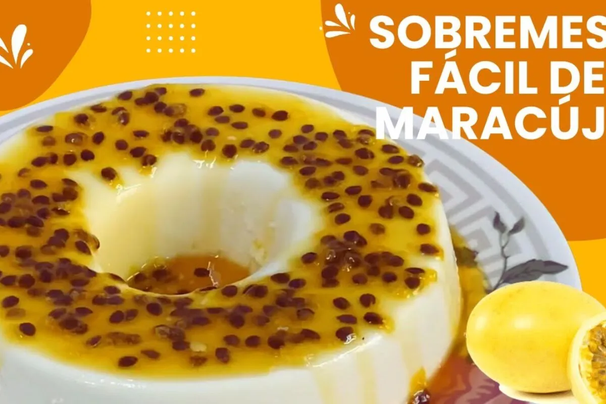 Sobremesa de maracujá cremosa e geladinha: só vai ingredient