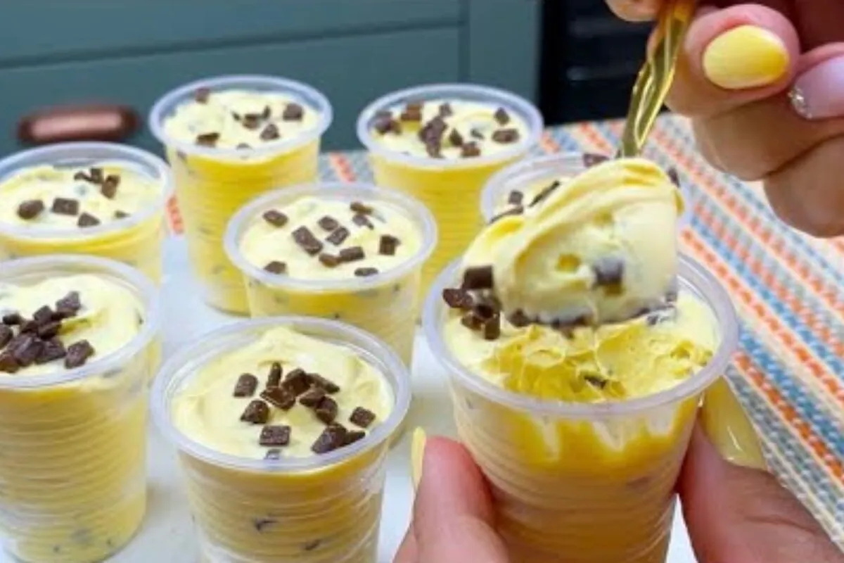 Sobremesa de maracujá sem leite condensado: misturou e gelou