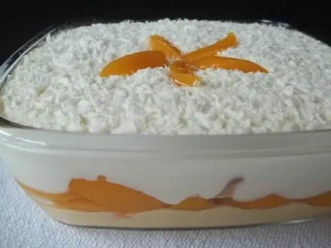 Sobremesa de Pêssego Para o Natal