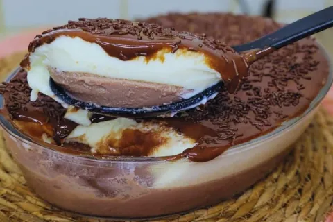 Sobremesa dois amores super cremosa e econômica, para você s