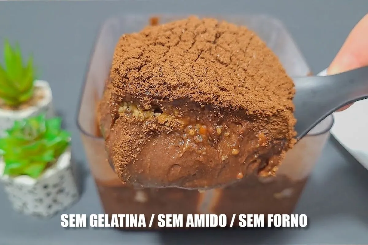 Sobremesa engana visita feita sem gelatina, sem amido de mil