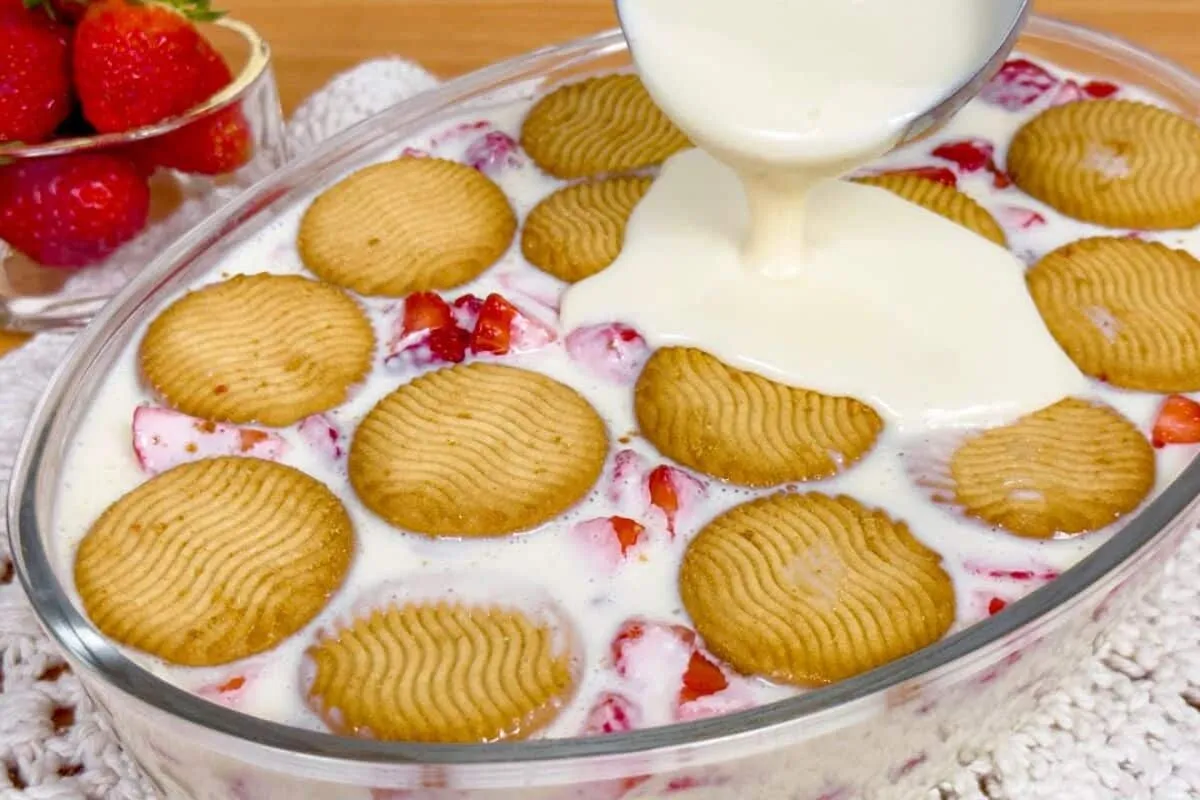 Sobremesa fácil, deliciosa e econômica feita no liquidificad
