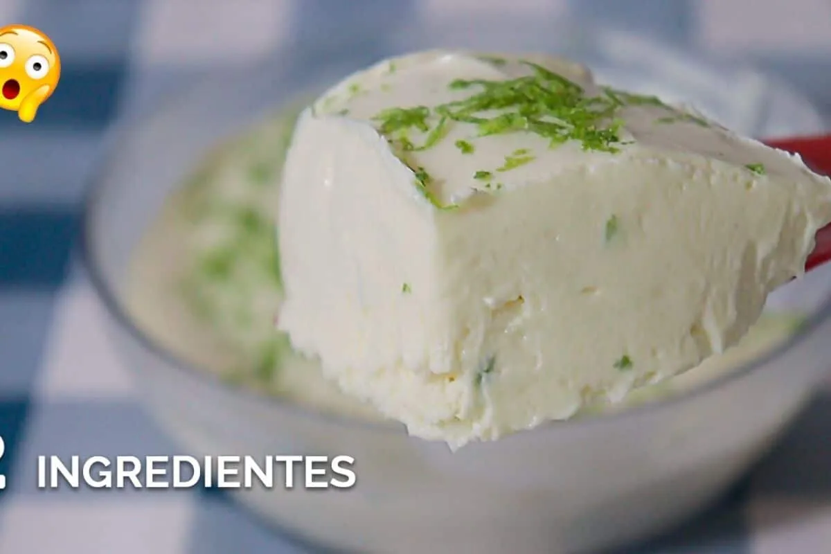Sobremesa sem leite condensado, sem creme de leite e sem gel