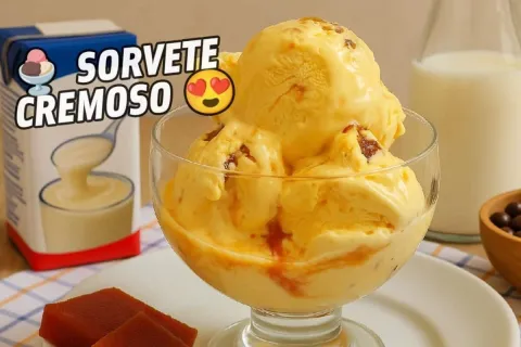 Sorvete caseiro irresistível para você preparar e se refresc