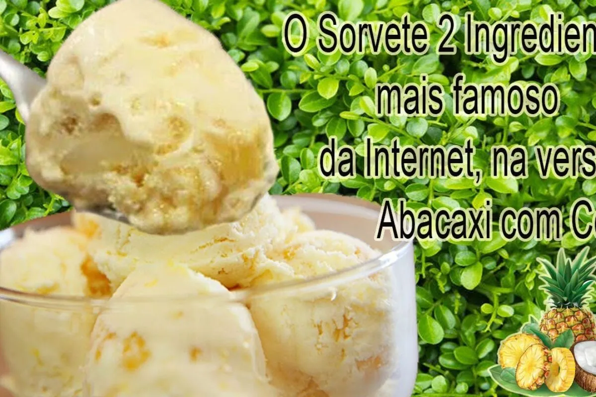 Sorvete de 2 ingredientes cremoso e fácil que você prepara r
