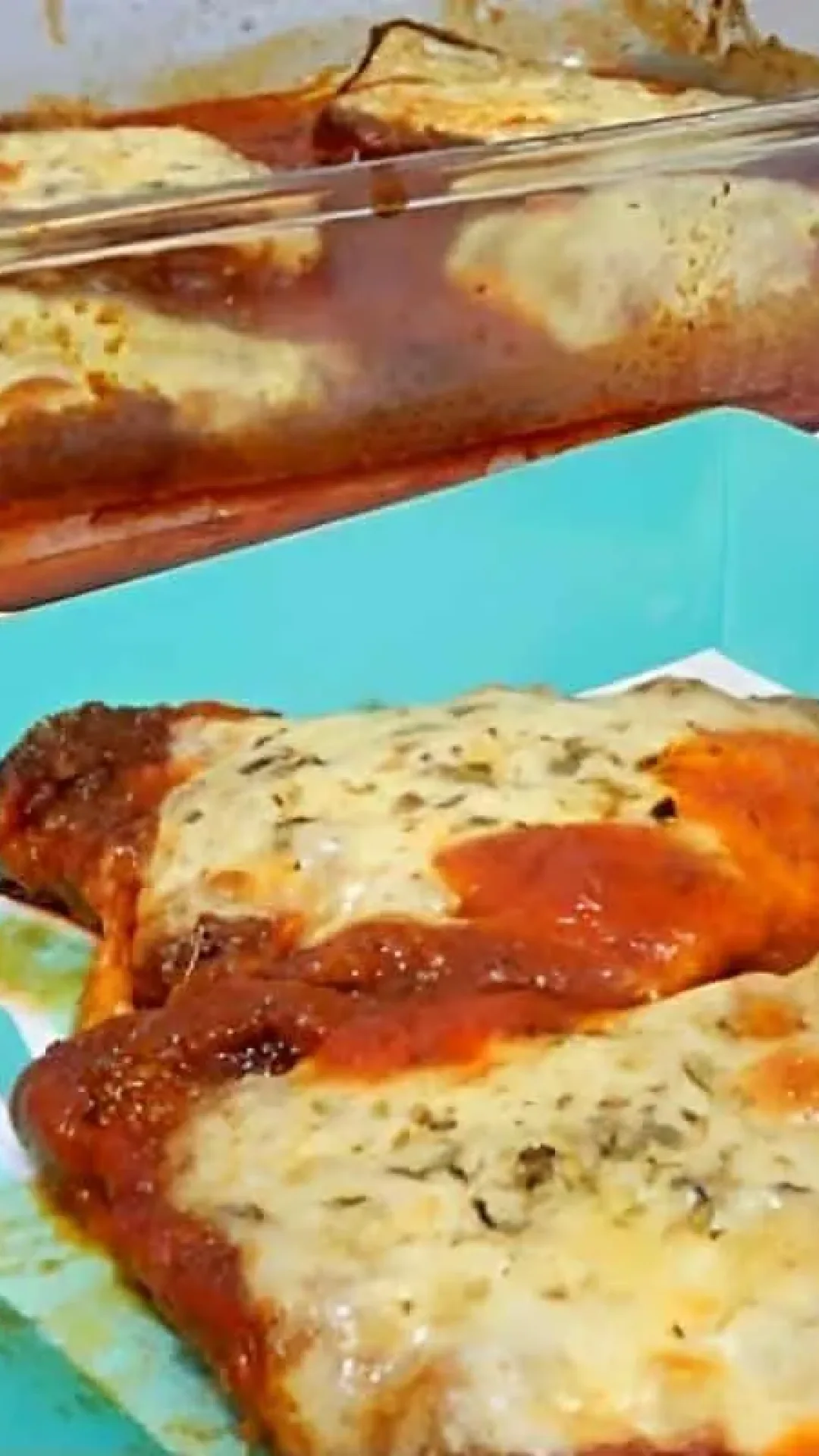 Bife à parmegiana suculento delicioso e fácil de fazer para servir no almoço de dia das mães