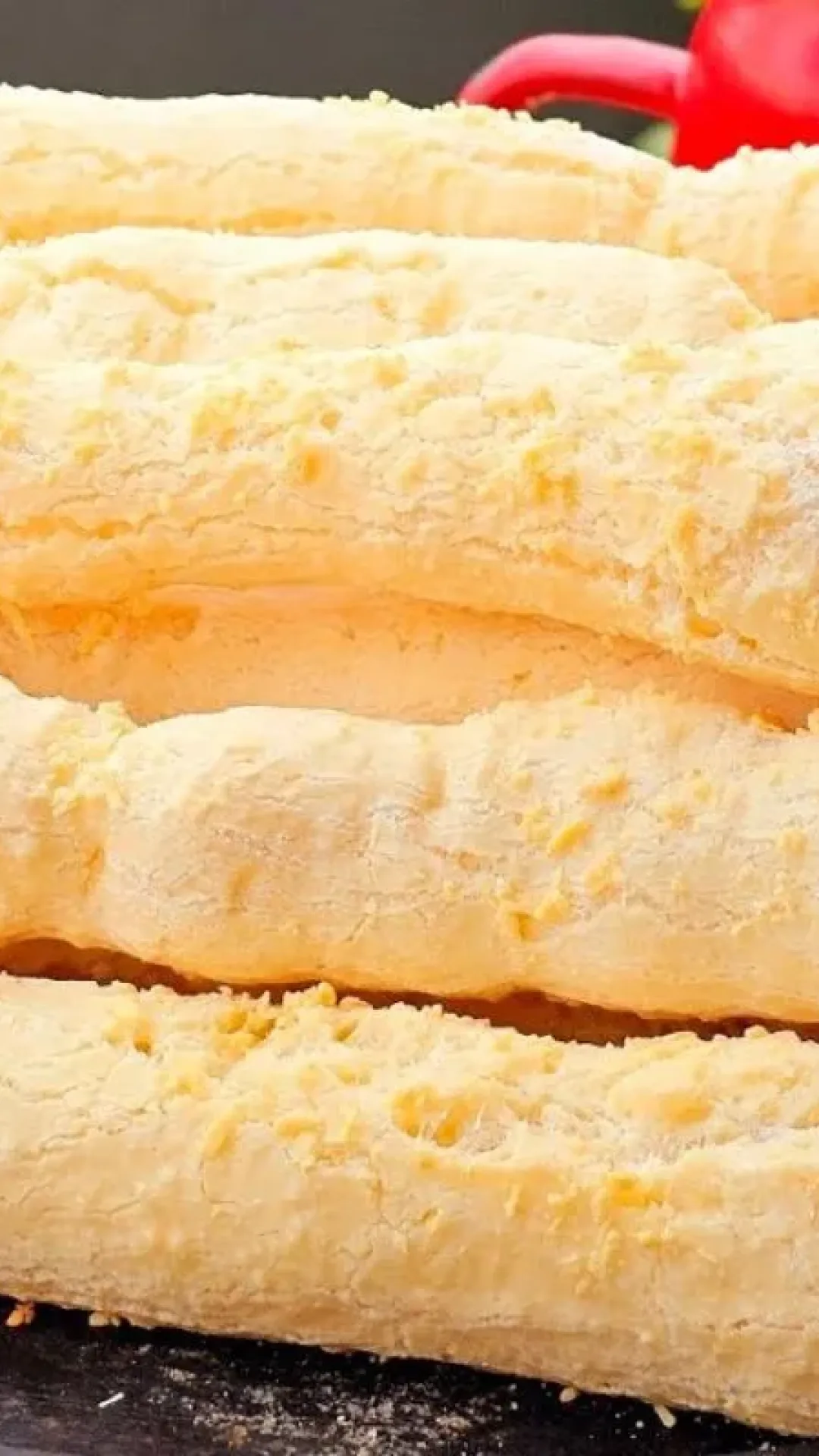 Biscoito de polvilho assado (Peta): biscoito de polvilho assado crocante e delicioso para o seu café
