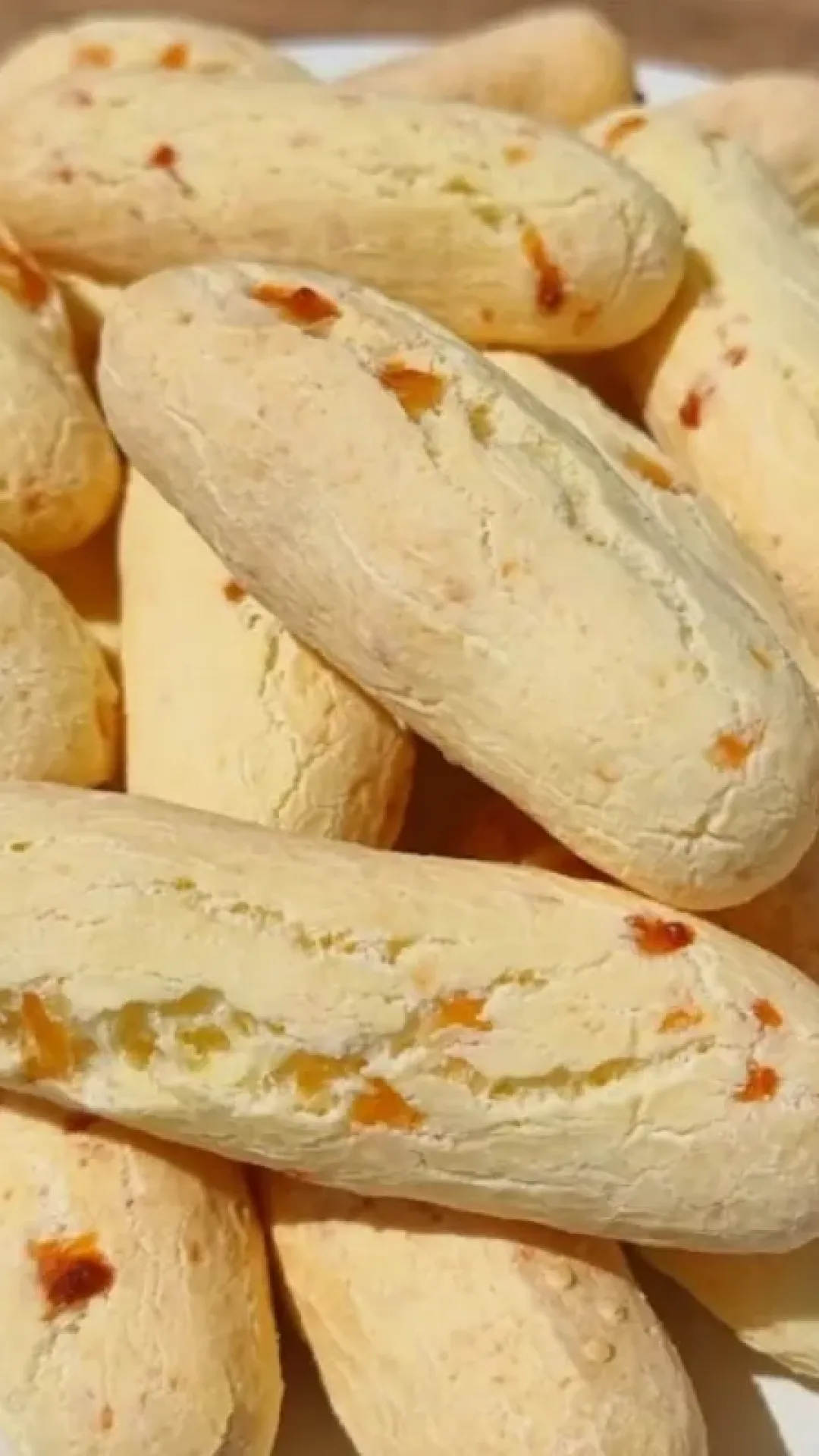 Biscoito de polvilho com creme de leite que minha avó fazia no café da tarde