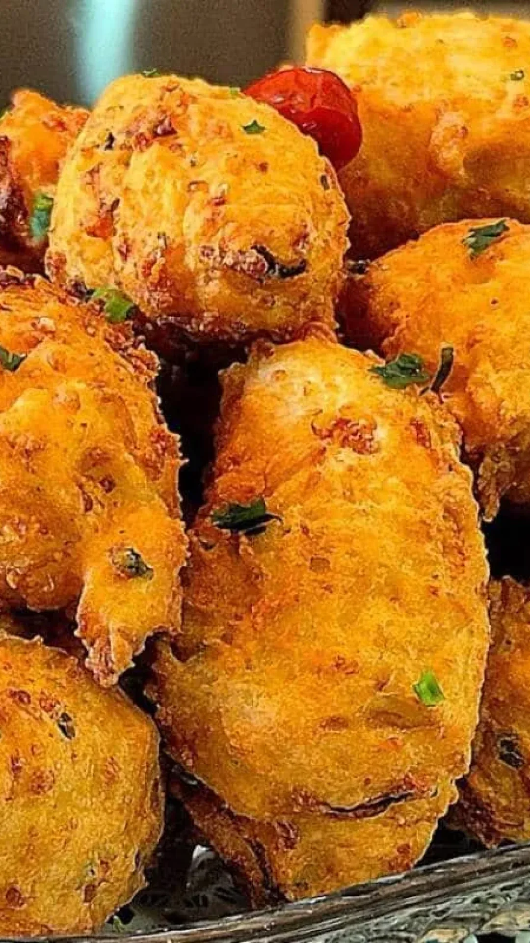 Bolinho de arroz cozido: fica sequinho e não encharca de gordura