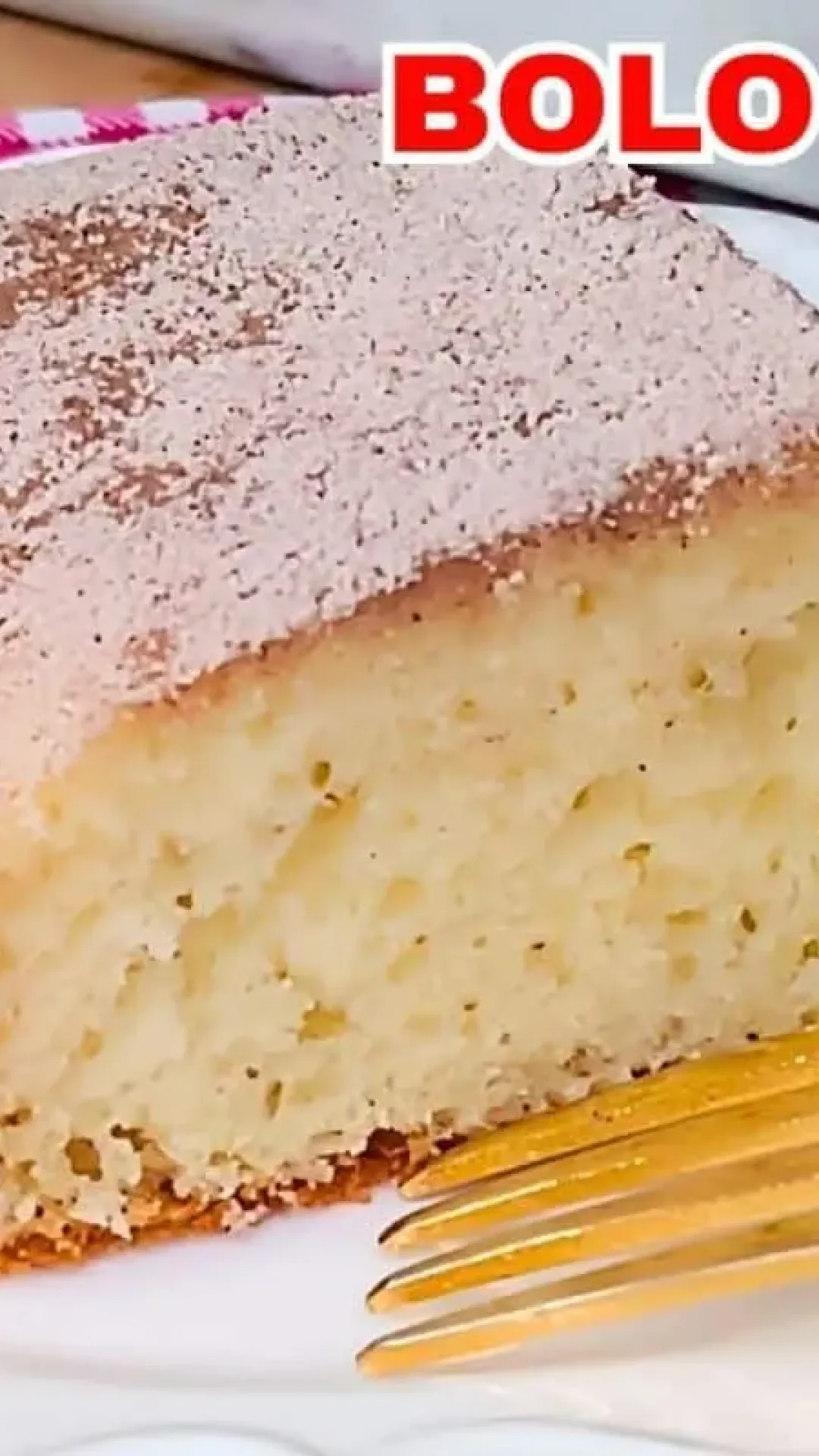 Bolo de chuva assado: o verdadeiro sabor da infância, perfeito para acompanhar um café