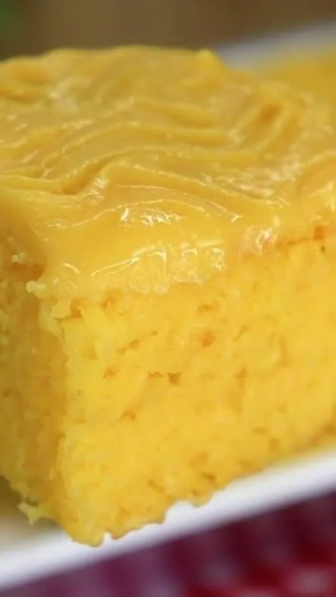 Bolo de milho com curau tradicional que combina perfeitamente com seu café da tarde