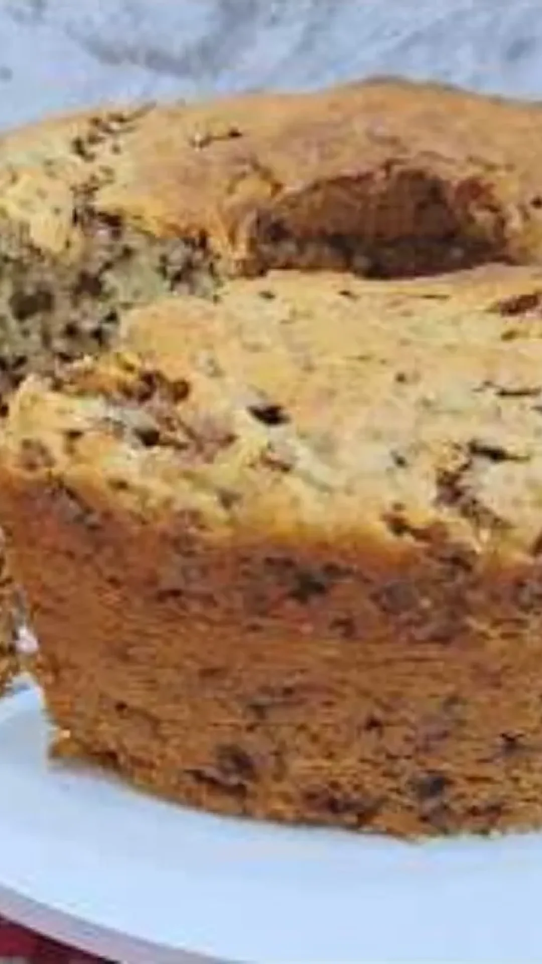 Bolo formigueiro de banana fofinho e muito gostoso para seu café da manhã
