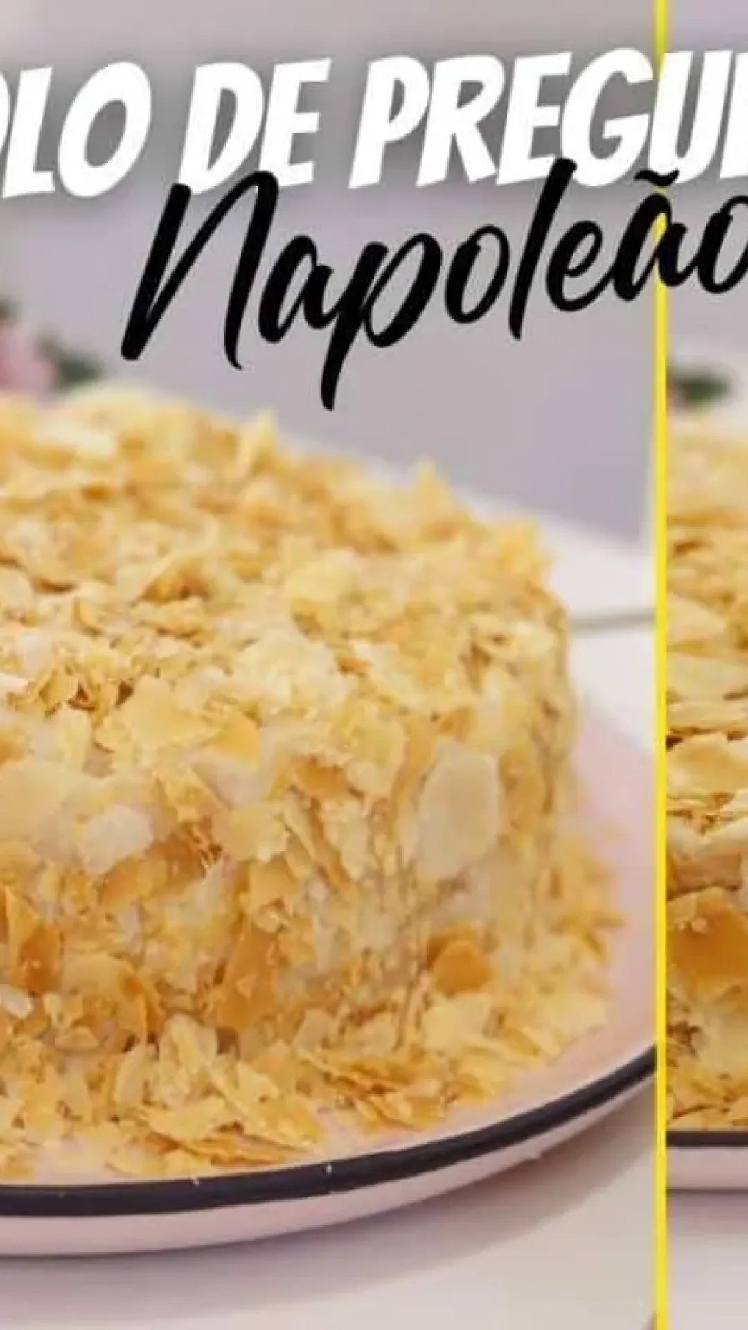Bolo napoleão: preguiçoso só no nome porque fica uma delícia