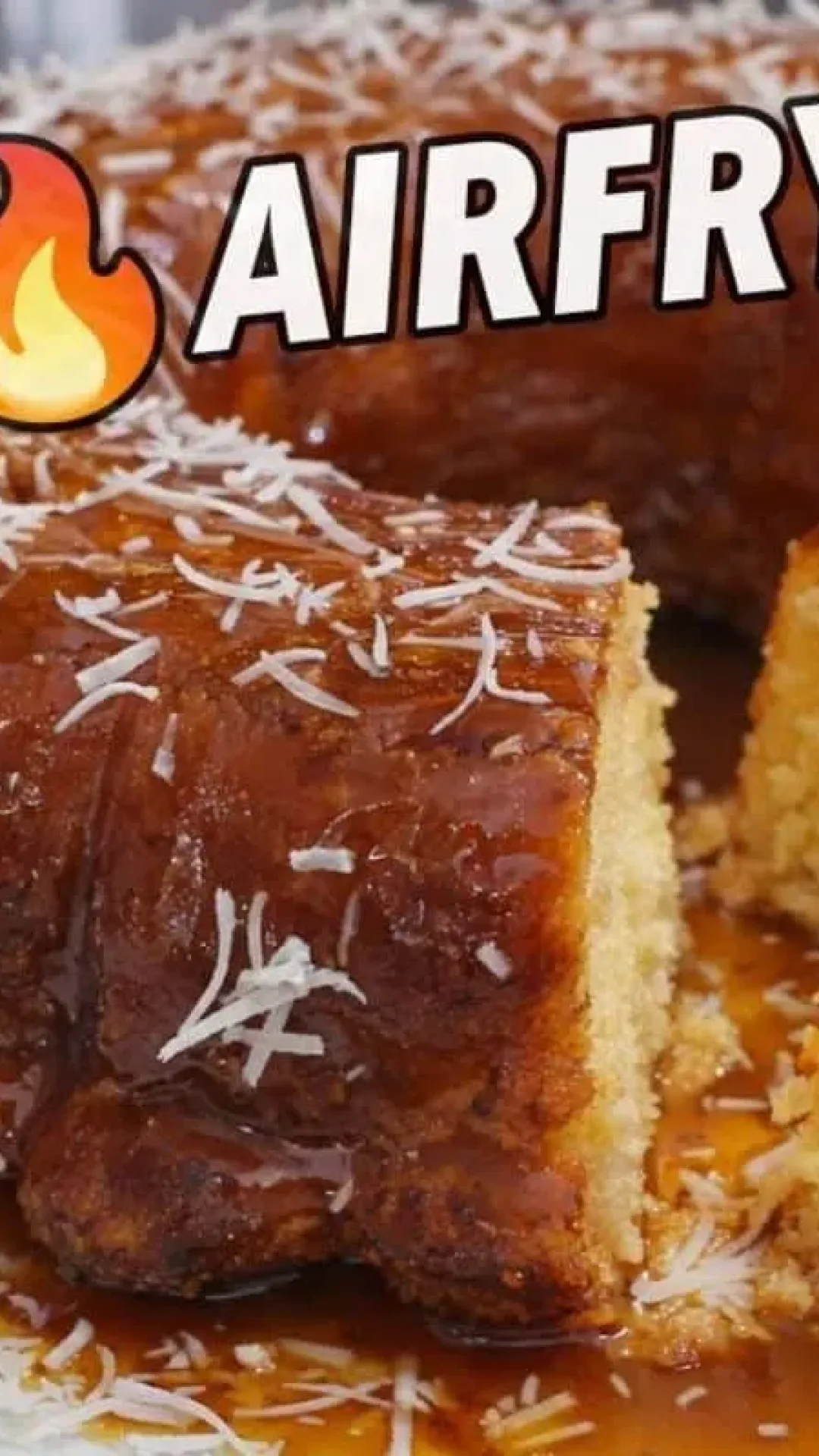 Bolo queijadinha na air fryer, que é prático, fica super cremoso e é perfeito para a hora do lanche