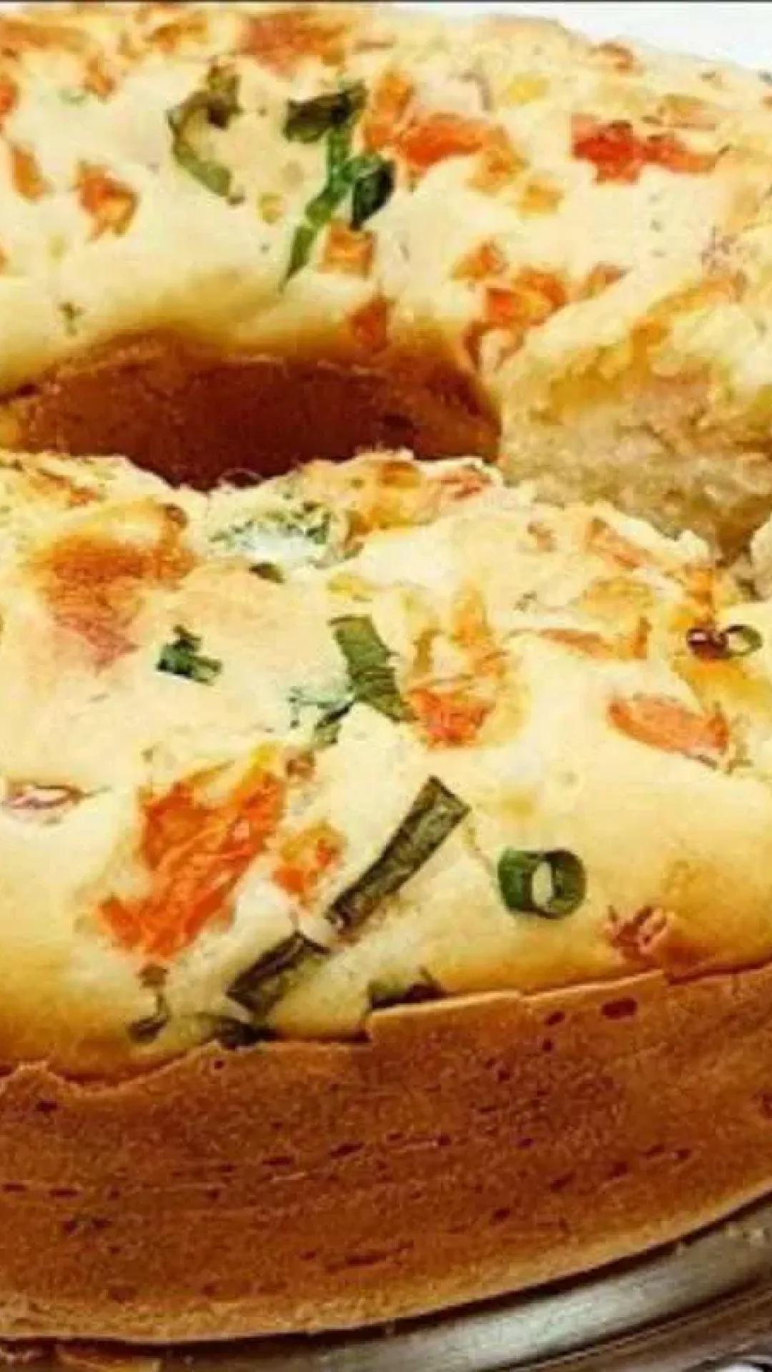 Bolo salgado macio para você servir no lanche da tarde ou jantar diferente