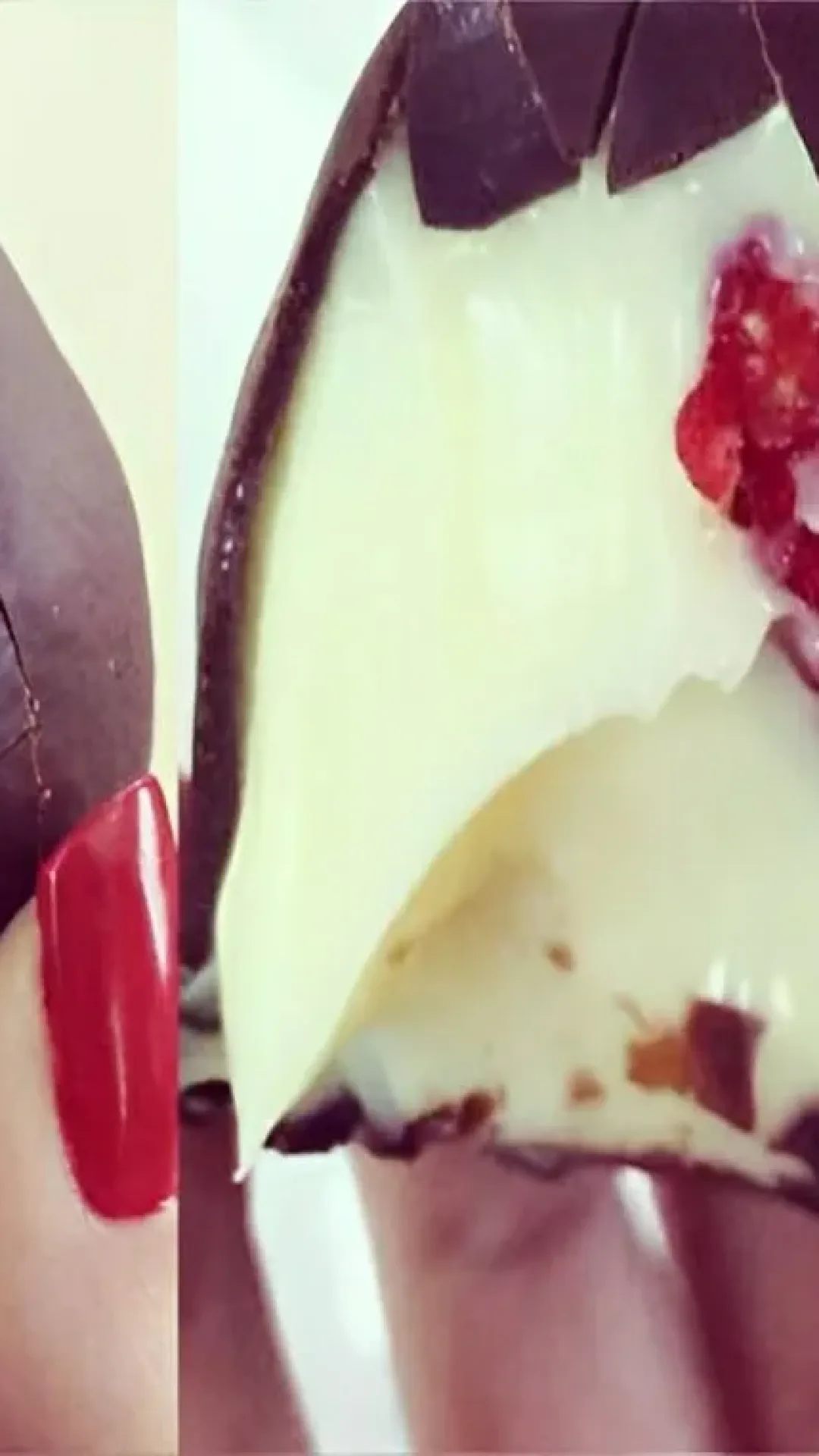 Bombom de morango com brigadeiro branco fácil de fazer delicioso e perfeito para a Páscoa
