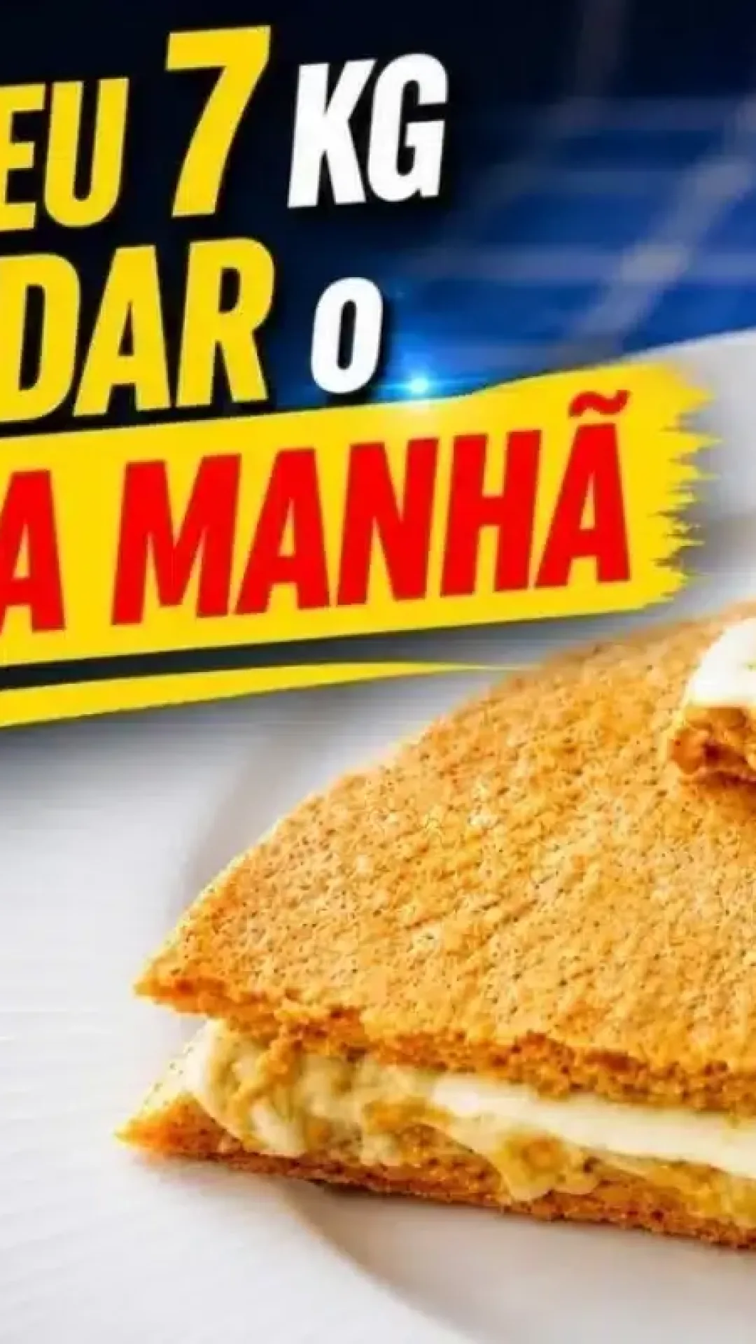 Café da manhã saudável feito sem farinha, leve, com poucos carboidratos e muita proteína