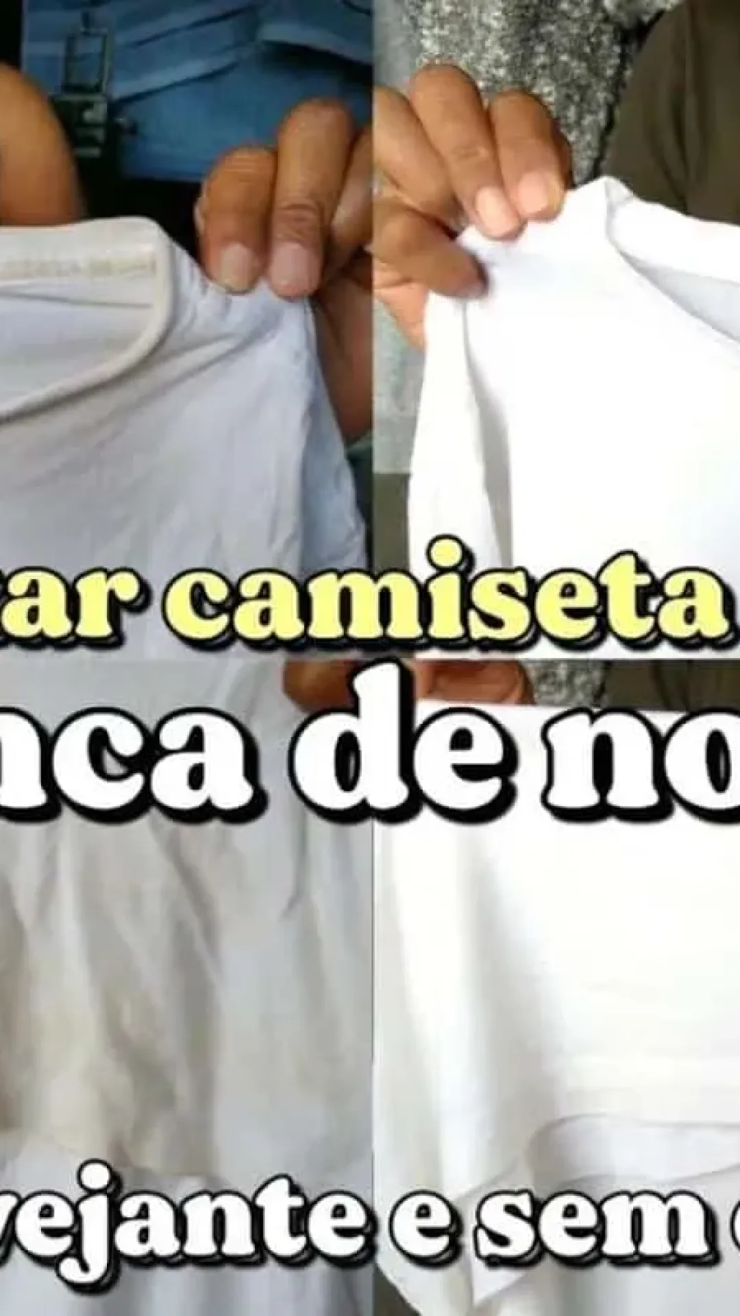 Como desencardir roupa branca: aquela roupa guardada há muito tempo vai ficar branquinha