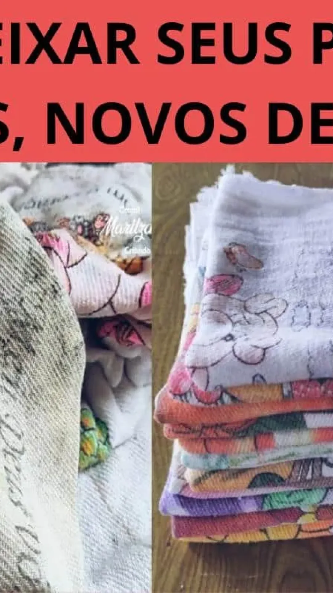 Como tirar manchas dos panos de prato: limpa o mofo e o encardido rapidinho