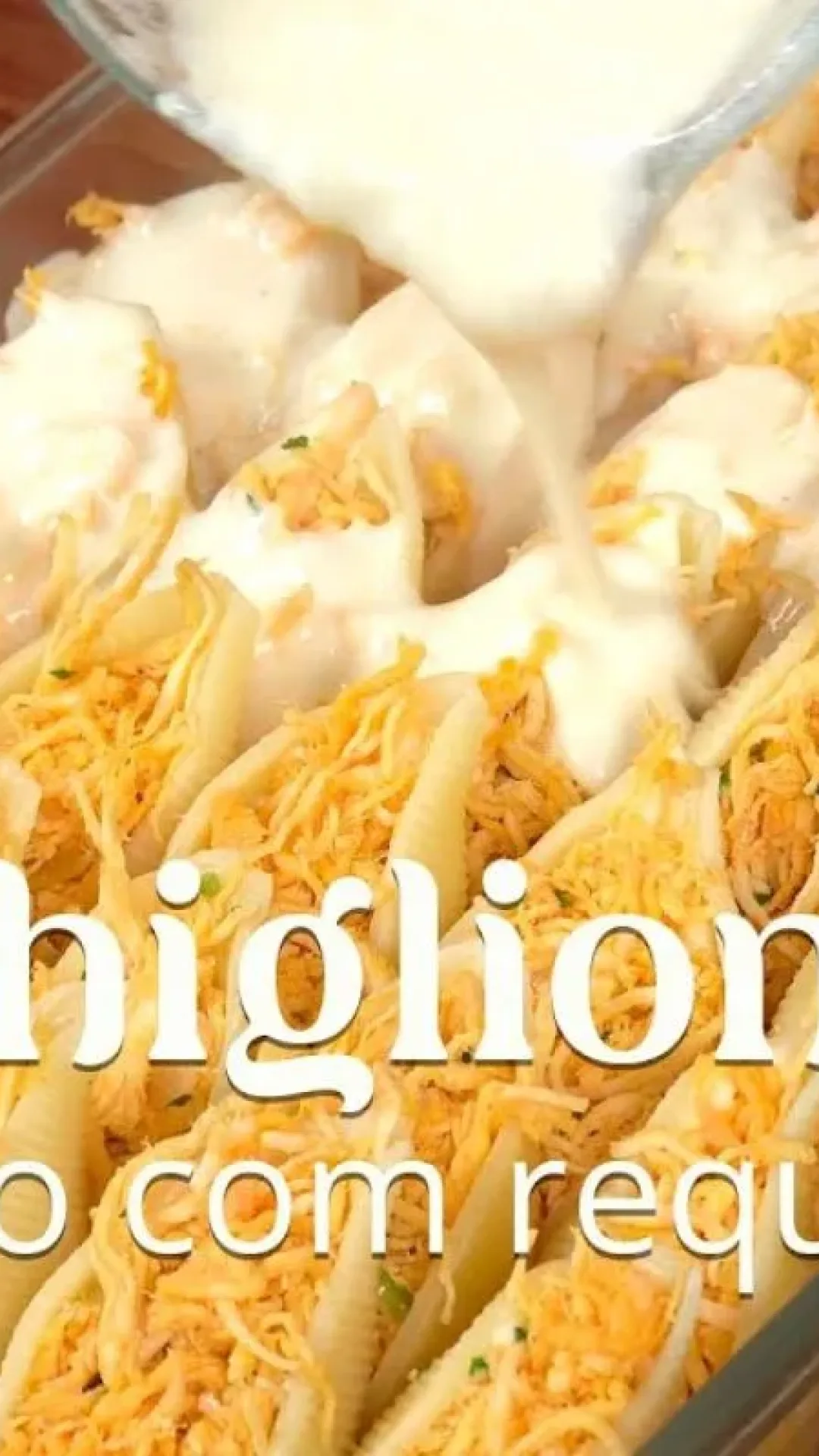 Conchiglione de frango recheado: esse macarrão é perfeito para o seu almoço de domingo