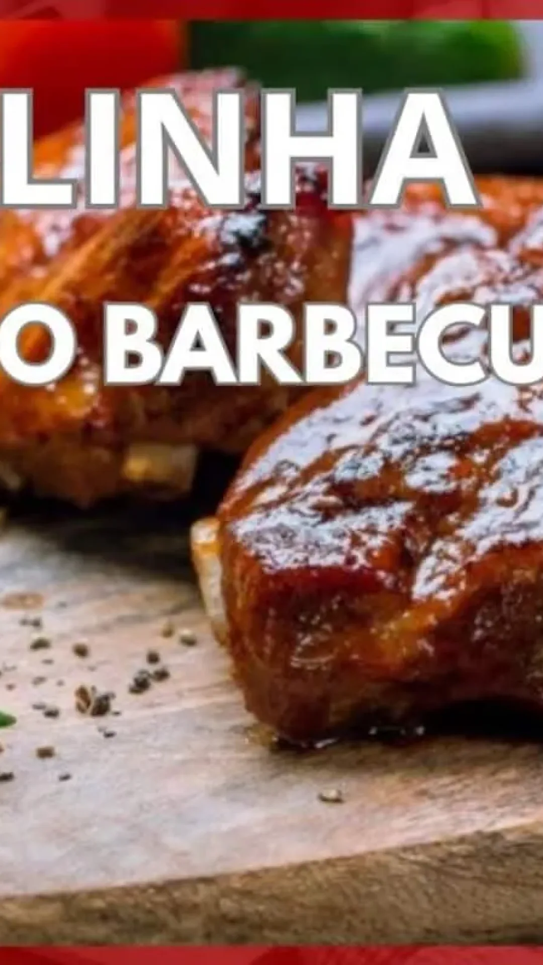 Costelinha ao molho barbecue: ótima pedida para seu almoço de hoje ou do fim de semana