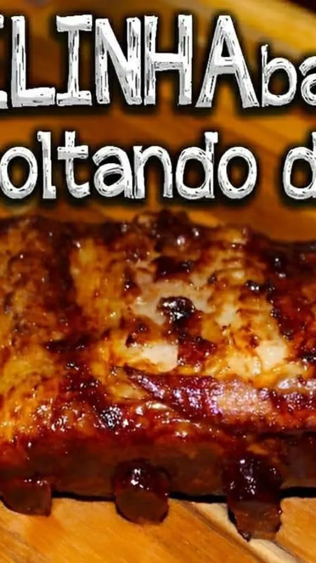 Costelinha de porco barbecue igual de restaurante australiano uma delícia
