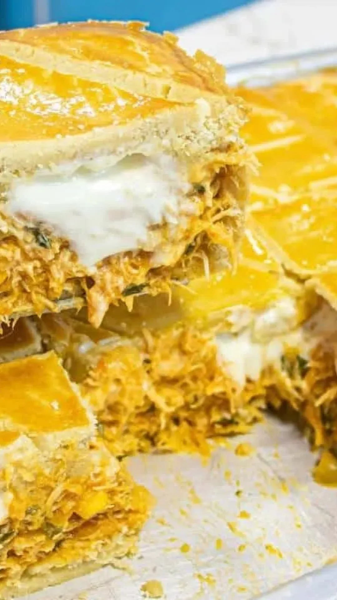 Empadão de frango com massa perfeita e recheio super cremoso